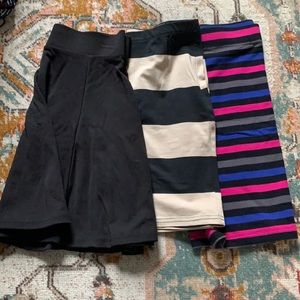 Set of 3 high waisted mini skirts